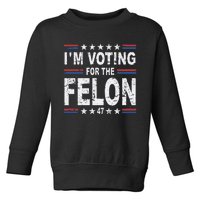 Dylan Scott I’M Voting For The Felon Toddler Sweatshirt