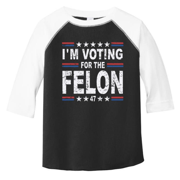 Dylan Scott I’M Voting For The Felon Toddler Fine Jersey T-Shirt