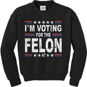 Dylan Scott I’M Voting For The Felon Kids Sweatshirt