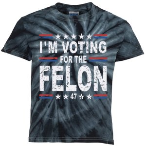 Dylan Scott I’M Voting For The Felon Kids Tie-Dye T-Shirt