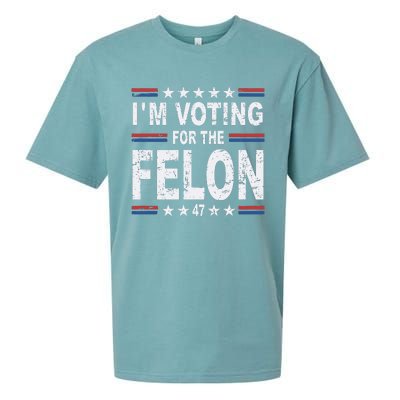 Dylan Scott I’M Voting For The Felon Sueded Cloud Jersey T-Shirt