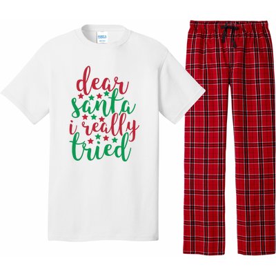 Dear Santa I Really Tried Pajama Set