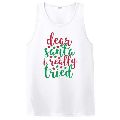 Dear Santa I Really Tried PosiCharge Competitor Tank