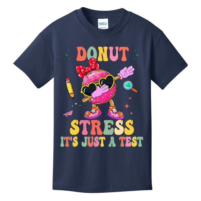 Donut Stress ItS Just A Test Donut Testing Day Teachers Kids T-Shirt