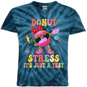 Donut Stress ItS Just A Test Donut Testing Day Teachers Kids Tie-Dye T-Shirt