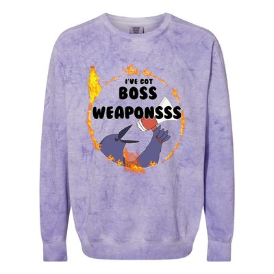 Dark Souls Ive Got Boss Weapons Colorblast Crewneck Sweatshirt