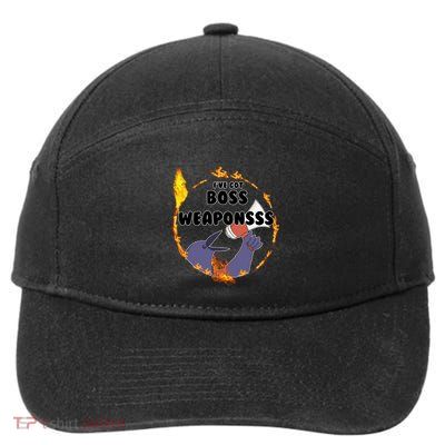 Dark Souls Ive Got Boss Weapons 7-Panel Snapback Hat