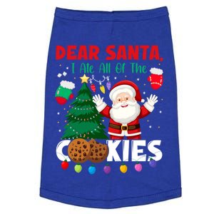 Dear Santa I Ate All Of The Christmas Cookies Baking Crew Gift Doggie Tank