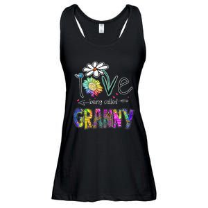 Daisy Sunflower I Love Being Called Granny gift Mother's Day Ladies Essential Flowy Tank