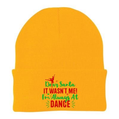 Dear Santa It WasnT Me IM Always At Dance Funny Christmas Knit Cap Winter Beanie