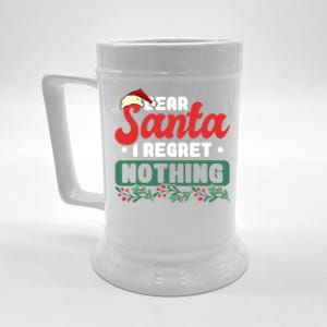 Dear Santa I Regret Nothing Meaningful Gift Beer Stein