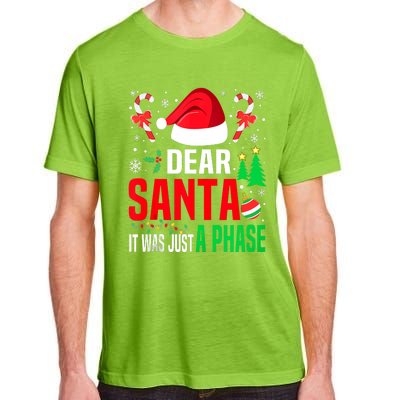 Dear Santa It Was A Phase Family Christmas Pajama Funny Xmas Tank Top Adult ChromaSoft Performance T-Shirt