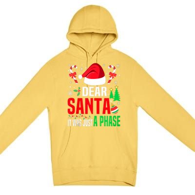 Dear Santa It Was A Phase Family Christmas Pajama Funny Xmas Tank Top Premium Pullover Hoodie