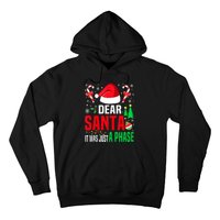 Dear Santa It Was A Phase Family Christmas Pajama Funny Xmas Tank Top Hoodie