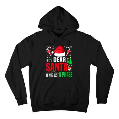 Dear Santa It Was A Phase Family Christmas Pajama Funny Xmas Tank Top Hoodie