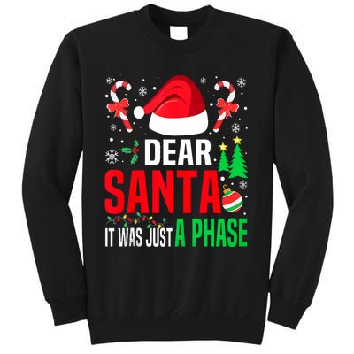 Dear Santa It Was A Phase Family Christmas Pajama Funny Xmas Tank Top Sweatshirt