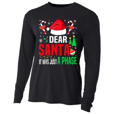 Dear Santa It Was A Phase Family Christmas Pajama Funny Xmas Tank Top Cooling Performance Long Sleeve Crew