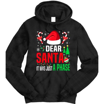 Dear Santa It Was A Phase Family Christmas Pajama Funny Xmas Tank Top Tie Dye Hoodie