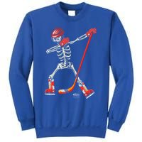 Dabbing Skeleton Ice Hockey Halloween Costume Cute Gift Sweatshirt