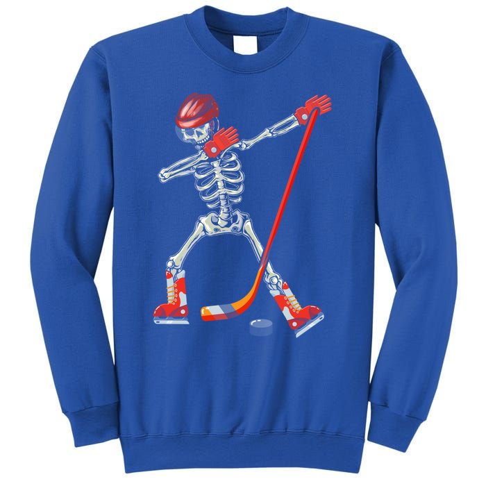 Dabbing Skeleton Ice Hockey Halloween Costume Cute Gift Sweatshirt