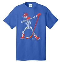 Dabbing Skeleton Ice Hockey Halloween Costume Cute Gift Tall T-Shirt