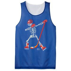 Dabbing Skeleton Ice Hockey Halloween Costume Cute Gift Mesh Reversible Basketball Jersey Tank