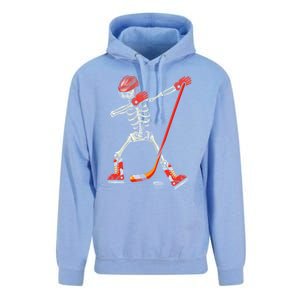 Dabbing Skeleton Ice Hockey Halloween Costume Cute Gift Unisex Surf Hoodie