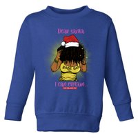 Dear Santa I Can Explain Black Mrs Santa Claus Christmas Gift Toddler Sweatshirt