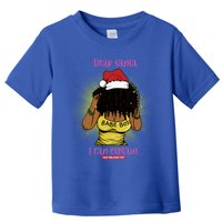 Dear Santa I Can Explain Black Mrs Santa Claus Christmas Gift Toddler T-Shirt