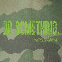 Do Something In Green Brat Michelle Obama Do Something Legacy Tie Dye Trucker Hat
