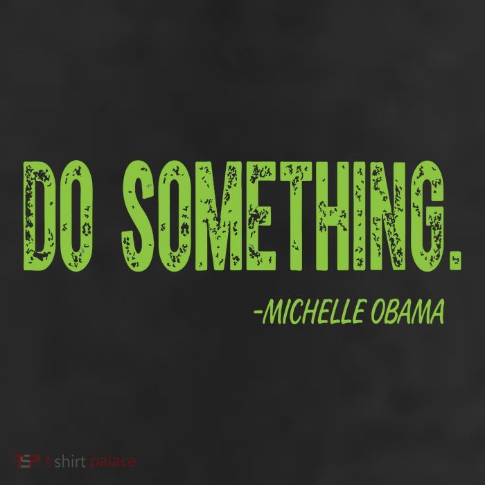 Do Something In Green Brat Michelle Obama Do Something 7 Panel Mesh Trucker Snapback Hat