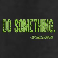 Do Something In Green Brat Michelle Obama Do Something 25L Jumbo Tote