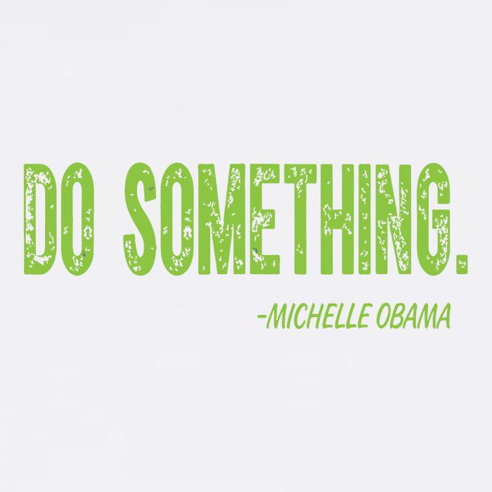 Do Something In Green Brat Michelle Obama Do Something Garment-Dyed Sweatshirt