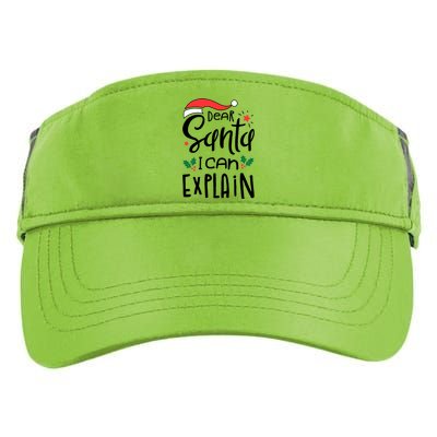 Dear Santa I Can Explain Christmas Xmas Gift Adult Drive Performance Visor