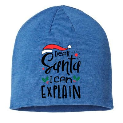 Dear Santa I Can Explain Christmas Xmas Gift Sustainable Beanie