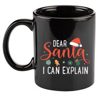 Dear Santa I Can Explain Family Christmas 11oz C Handle Ceramic Mug
