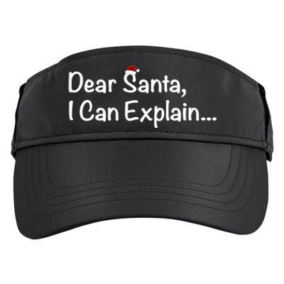 Dear Santa I Can Explain… Cool Gift Adult Drive Performance Visor