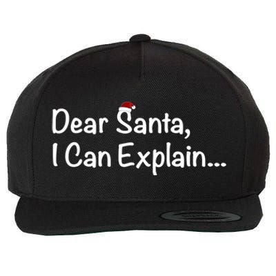 Dear Santa I Can Explain… Cool Gift Wool Snapback Cap