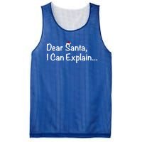 Dear Santa I Can Explain… Cool Gift Mesh Reversible Basketball Jersey Tank