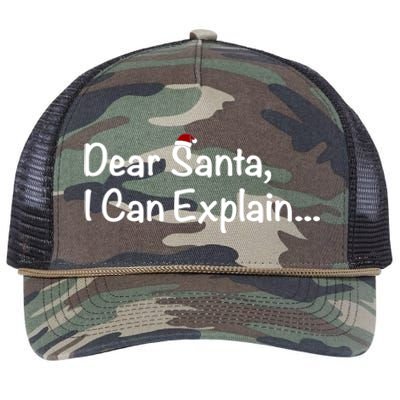 Dear Santa I Can Explain… Cool Gift Retro Rope Trucker Hat Cap