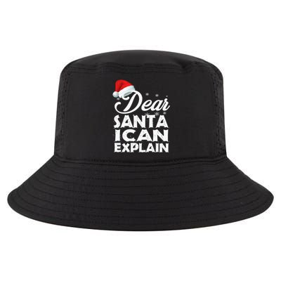 Dear Santa I Can Explain Christmas Funny Gift Cool Comfort Performance Bucket Hat