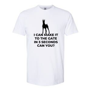 Dog Sign I Can Make It To The Gate In 3 Seconds Can You Softstyle CVC T-Shirt