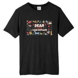 Dear Santa I Can Explain Christmas Xmas Holidays Reindeer Gift Tall Fusion ChromaSoft Performance T-Shirt