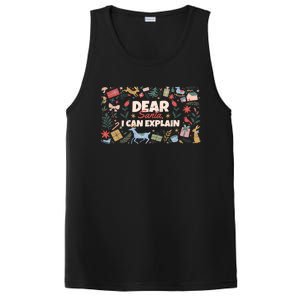 Dear Santa I Can Explain Christmas Xmas Holidays Reindeer Gift PosiCharge Competitor Tank