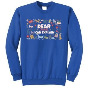 Dear Santa I Can Explain Christmas Xmas Holidays Reindeer Gift Sweatshirt