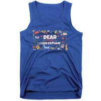 Dear Santa I Can Explain Christmas Xmas Holidays Reindeer Gift Tank Top