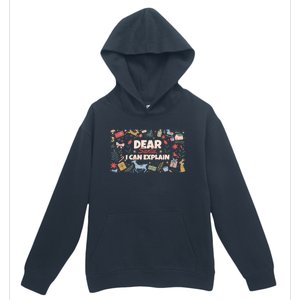 Dear Santa I Can Explain Christmas Xmas Holidays Reindeer Gift Urban Pullover Hoodie