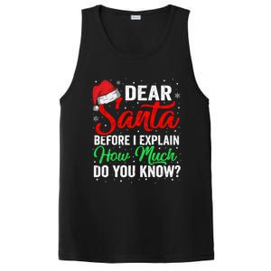 Dear Santa I Can Explain Funny Christmas Gift Adults Gift PosiCharge Competitor Tank