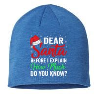 Dear Santa I Can Explain Funny Christmas Gift Adults Gift Sustainable Beanie