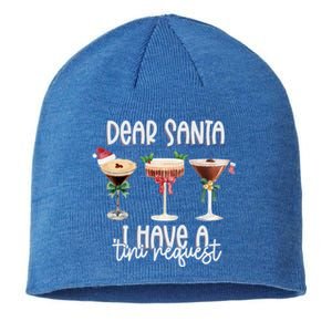 Dear Santa I Have A Tini Request Christmas Espresso Martini Gift Sustainable Beanie